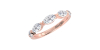 bague pour femme en or rose et diamants
