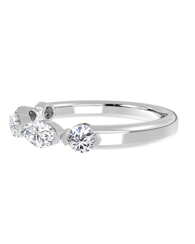 bague pour femme en or blanc et diamants