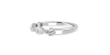 bague pour femme en or blanc et diamants