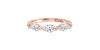 bague pour femme en or rose et diamants