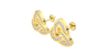 Boucles d'oreilles Trilogie Or jaune 18 carats et Diamants