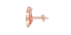 Boucles d'oreilles Trilogie Or rose 18 carats et Diamants