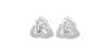 Boucles d'oreilles Trilogie Or blanc 18 carats et Diamants