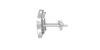 Boucles d'oreilles Trilogie Or blanc 18 carats et Diamants