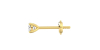 Boucles d'oreilles en or jaune avec Diamants Coussin