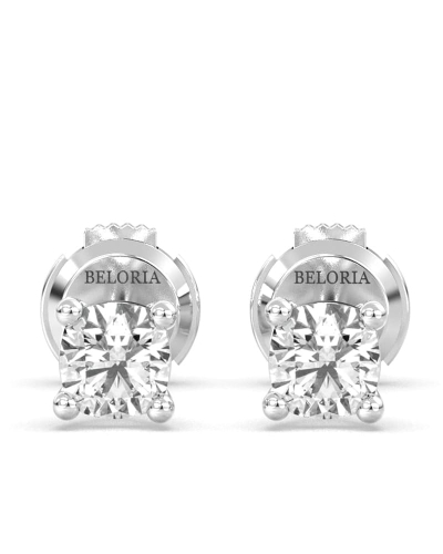 Boucles d'oreilles en or blanc avec Diamants Coussin