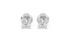Boucles d'oreilles en or blanc avec Diamants Coussin