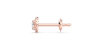 boucles d'oreilles Halo Coussin en or rose 18 carats