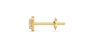 Boucles d'oreilles Halo Diamant princesse en or jaune 18 carats