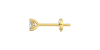 boucles d'oreilles diamant taille émeraude en or jaune