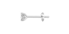 boucles d'oreilles diamant taille émeraude en or blanc
