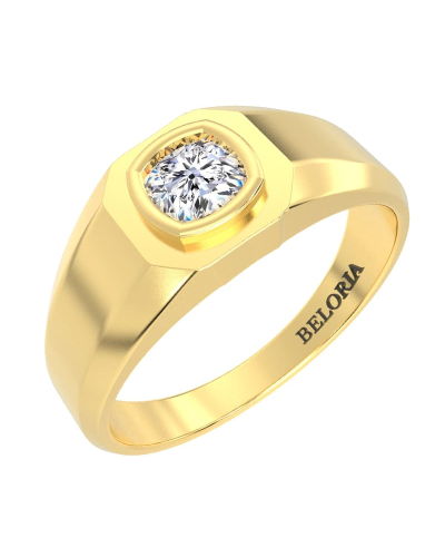 Chevalière diamant en or jaune