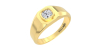 Chevalière diamant en or jaune