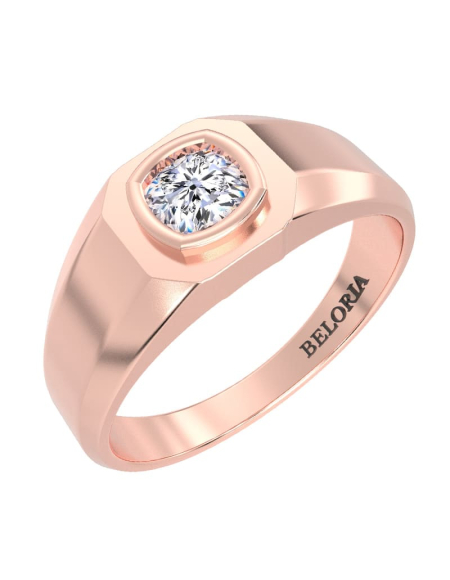 Chevalière diamant en or blanc 2
