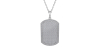 Pendentif Plaque Diamant
