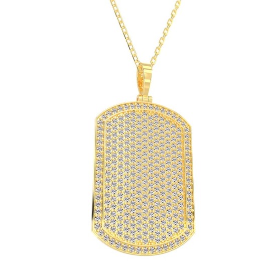 Pendentif Plaque Diamant