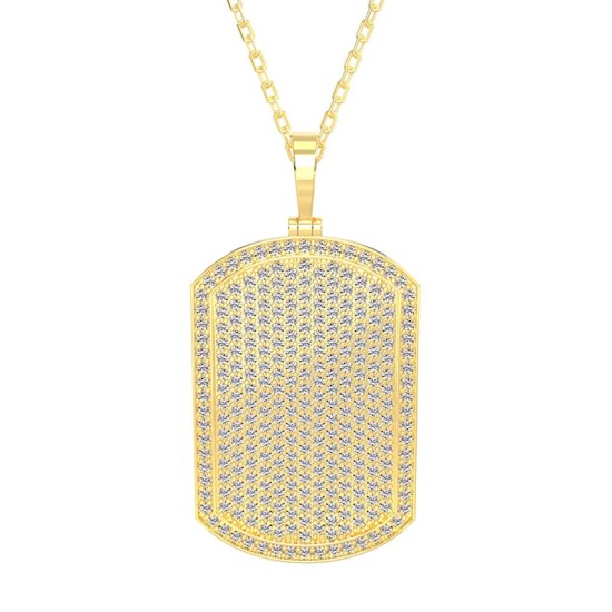 Pendentif Plaque Diamant