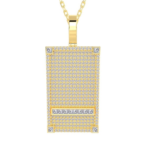 Pendentif Plaque Diamant