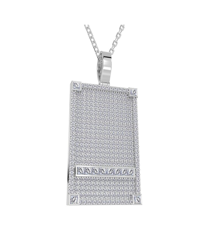 Pendentif Plaque Diamant
