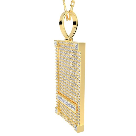 Pendentif Plaque Diamant