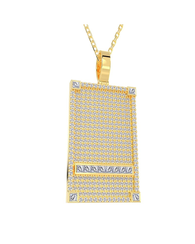 Pendentif Plaque Diamant