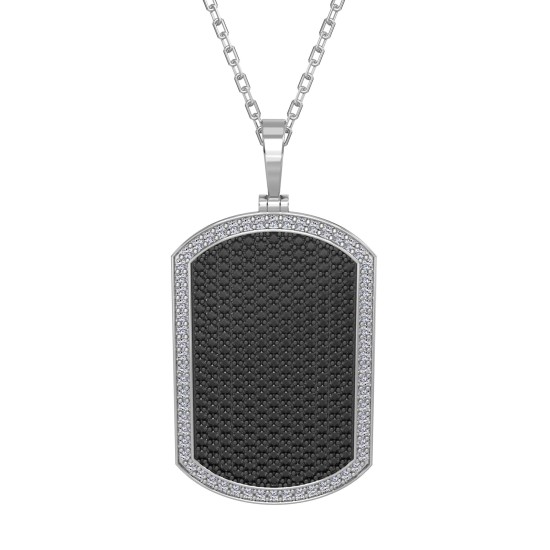 Pendentif Plaque Diamant