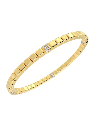 Bracelet carré diamants