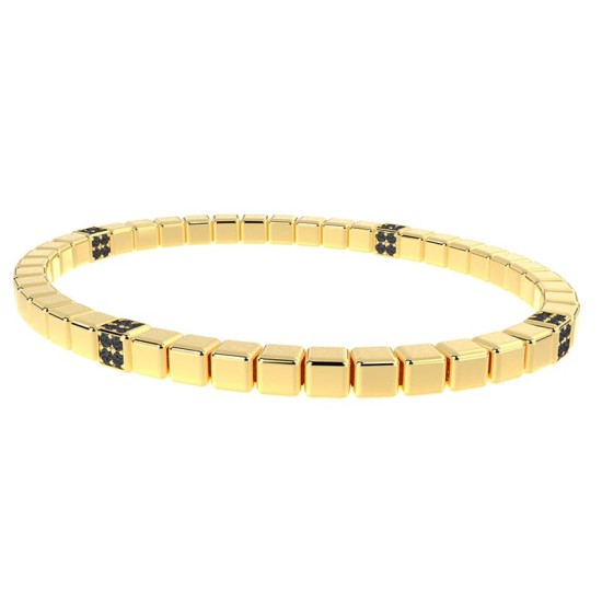 Bracelet Élastique Articulé en Or jaune