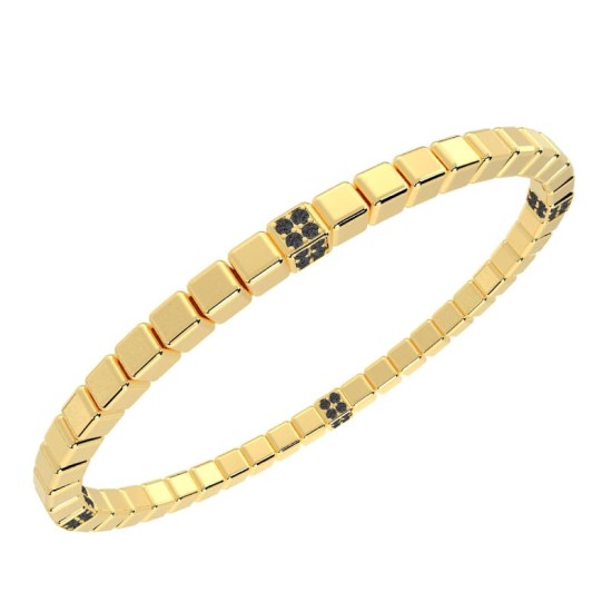 Bracelet Élastique Articulé en Or jaune
