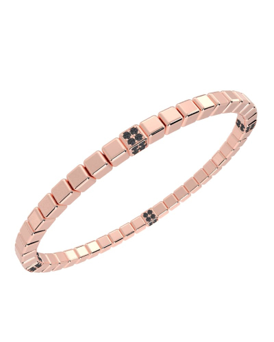 Bracelet Élastique Articulé en Or rose