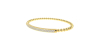 Elastique pavé de diamants en or jaune