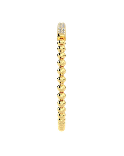 Elastique pavé de diamants en or jaune