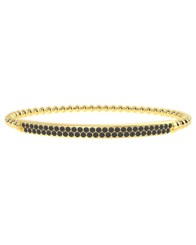 Bracelet Élastique Pavé de Diamants en or jaune