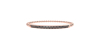 Bracelet Élastique Pavé de Diamants en or rose