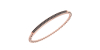 Bracelet Élastique Pavé de Diamants en or rose