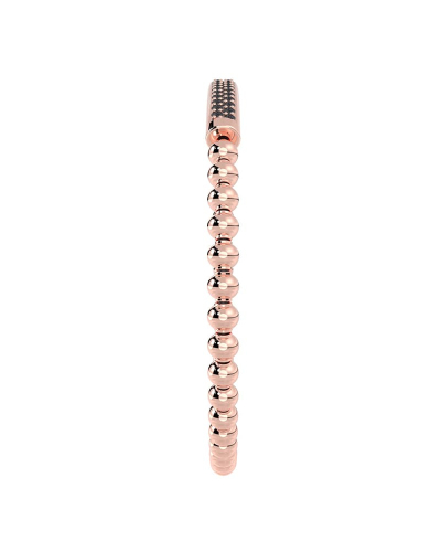 Bracelet Élastique Pavé de Diamants en or rose