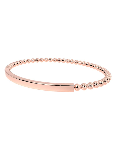 bracelet élastique en or rose