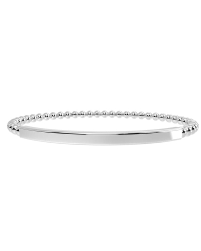 bracelet élastique en or blanc