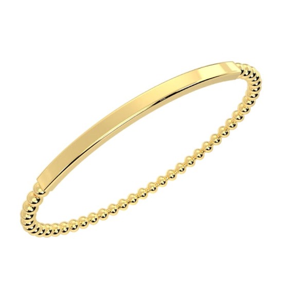 bracelet élastique en or jaune