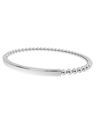 bracelet élastique en or blanc