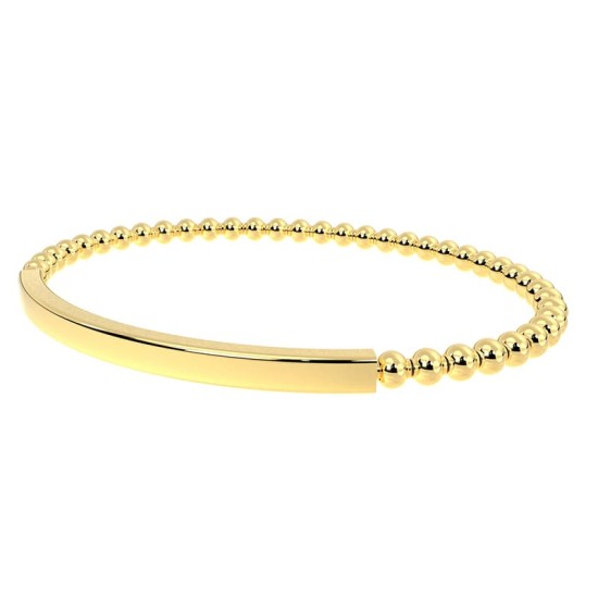 bracelet élastique en or jaune