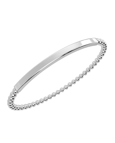 bracelet élastique en or blanc