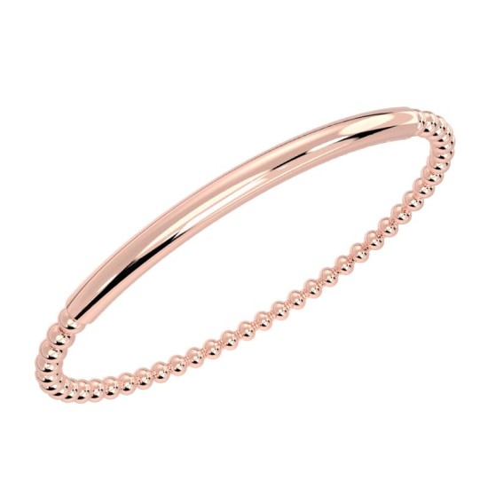 Suri Rond bracelet élastique en or rose