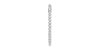 Suri Rond bracelet élastique en or blanc