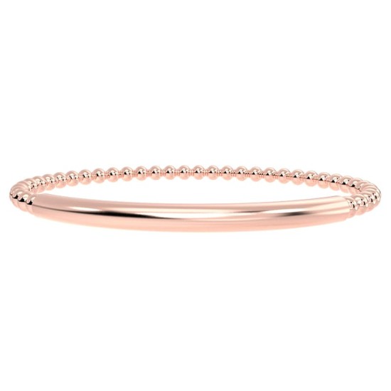 Suri Rond bracelet élastique en or rose