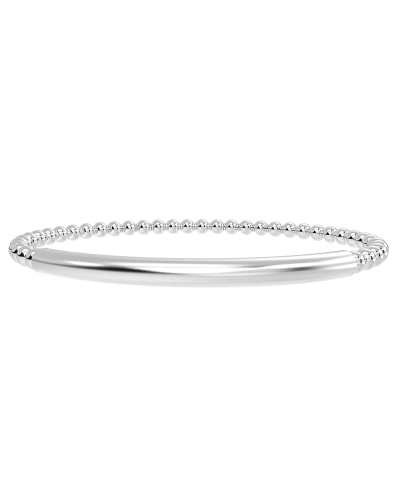 Suri Rond bracelet élastique en or blanc