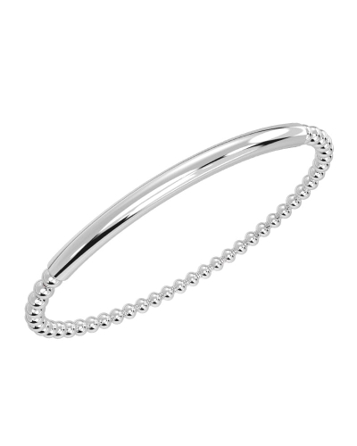 Suri Rond bracelet élastique en or blanc