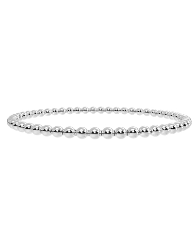 Bracelet Extensible à Petites Boules en Or blanc