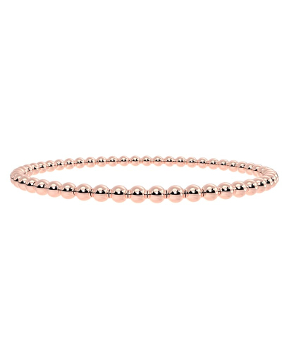 Bracelet Extensible à Petites Boules en Or rose