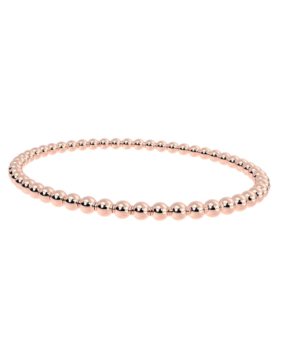 Bracelet Extensible à Petites Boules en Or rose